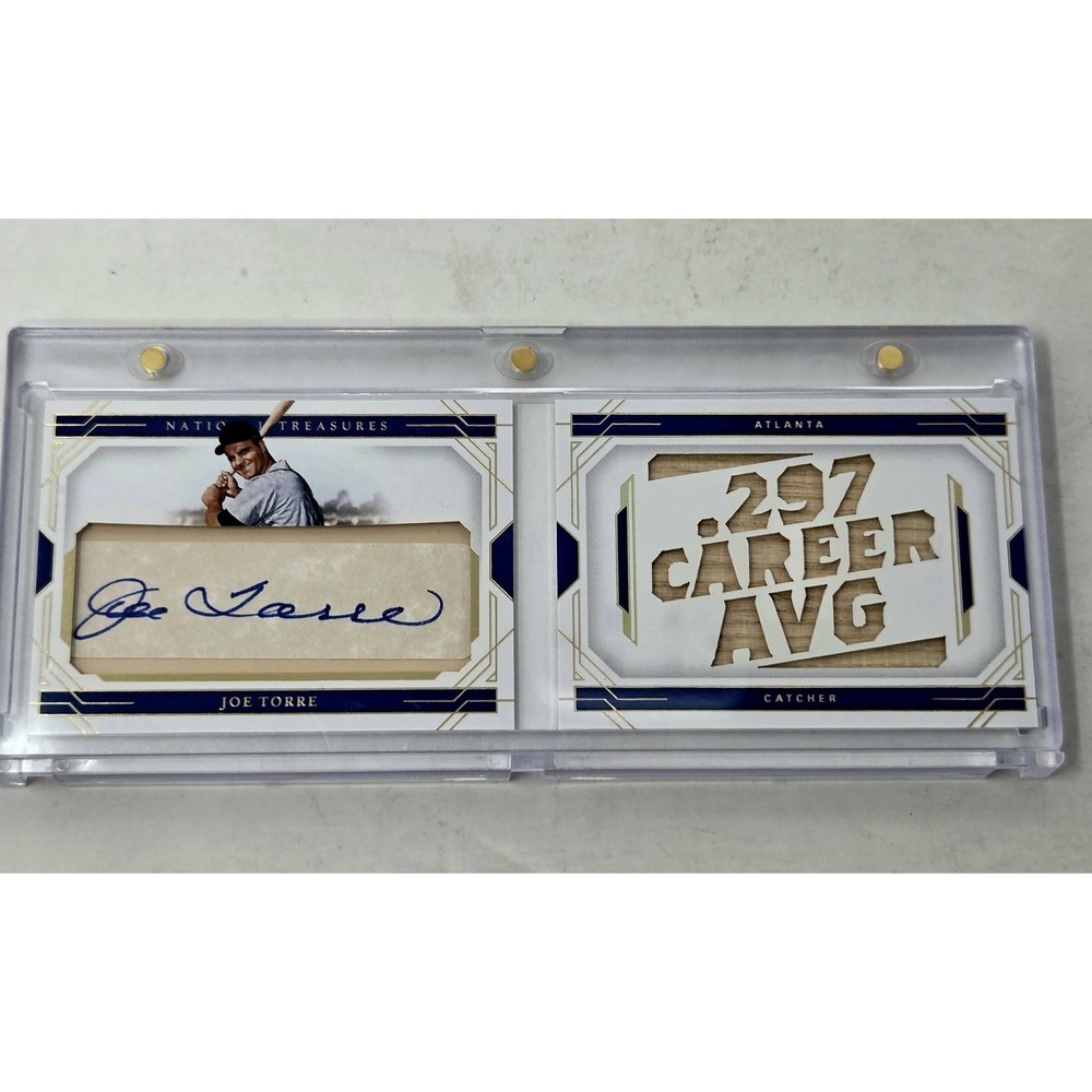 2020 Panini National Treasures - Cut Signature Material Booklets Joe Torre #/5